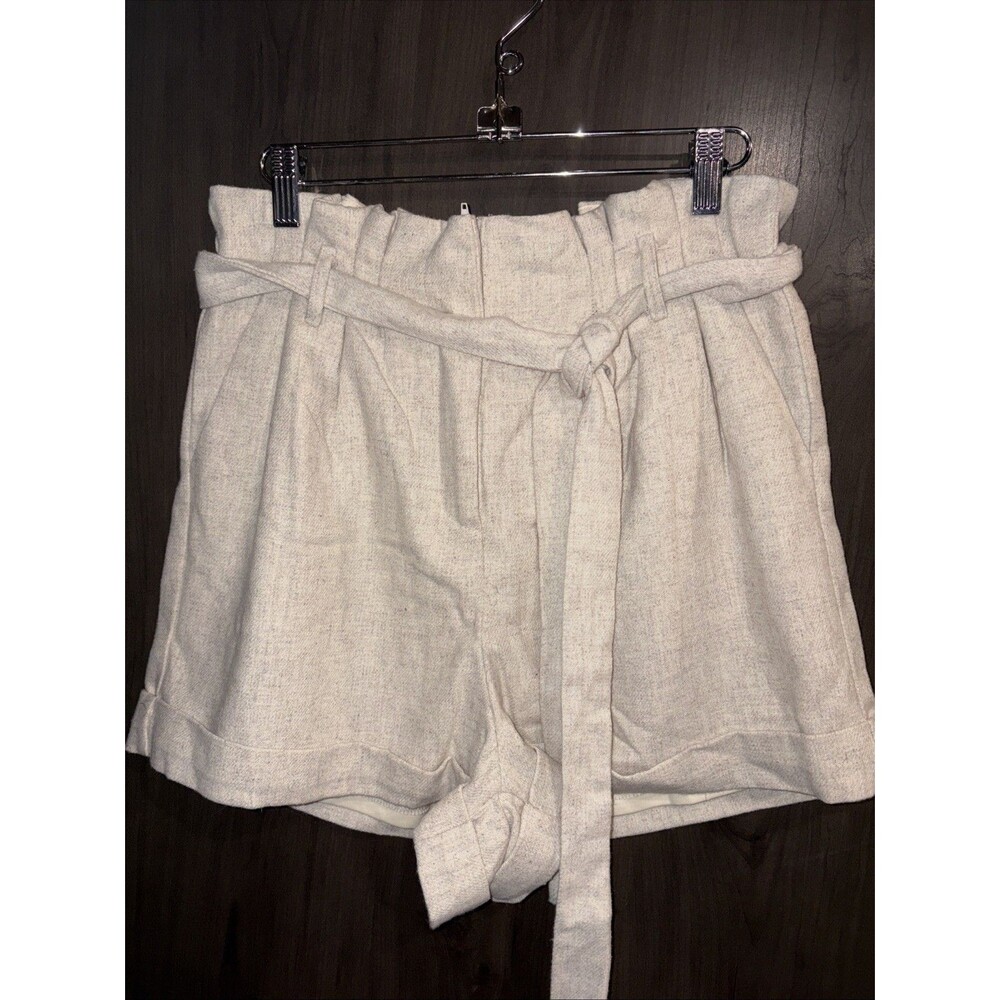 Bombshell Wool With Lining Paper Bag Shorts Large